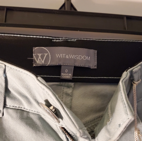 Wit & Wisdom Absolution Ankle Skimmer Skinny Jeans Misty Blue sz 0 NWT - Picture 3 of 8